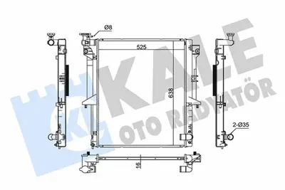KALE 370400 Radyator Mıtsubıshı L 200 1350A479, 1350A480, 1350A314, 1350A348, MN135120, 1350A182K, 1350A346, 1350A182, 1350A183, 1350A922