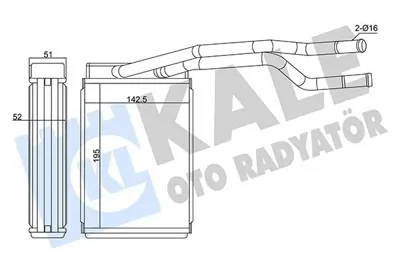 KALE 370565 Kalorıfer Radyatoru Ford Fıesta Brazıng 02> 2S6H18B539BB