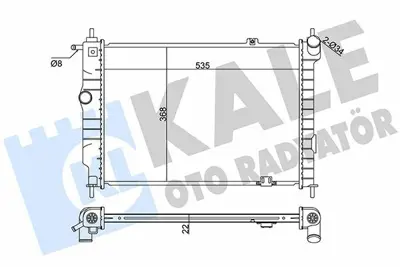 KALE 370700 Motor Su Radyatoru (Brazıng) Astra F 1,7d 91-98 X14xe 536x368x32 1300111, 1300132, 1300134, 1300115, 1300147, 1300108, 30412253, 90412253, 90443392, 90443465