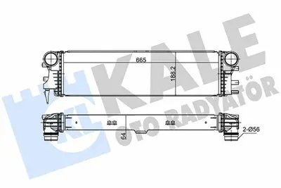 KALE 375645 Turbosarj Radyatoru V-Class W447 14> Vıto W447 14> A4475011301, 4475011301, 3543304229, 718163, 96017, 376746351, 8ML376746351, 30014700, A4475010301, MS4721