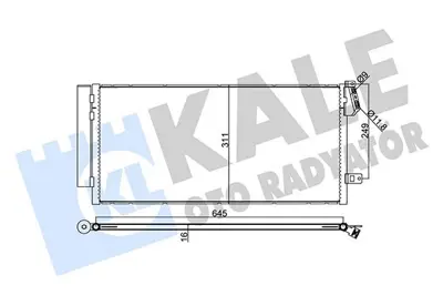 KALE 378300 Klima Radyatoru Doblo Iii 1850226, 1850282, 95510682, 95515037