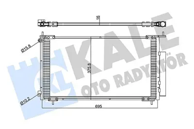 KALE 380400 Klima Radyatörü 80101SCAA01