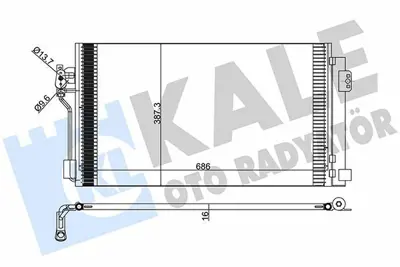 KALE 381500 Klima Radyatoru Viano W639 03> Vito W639 03> A6398350070