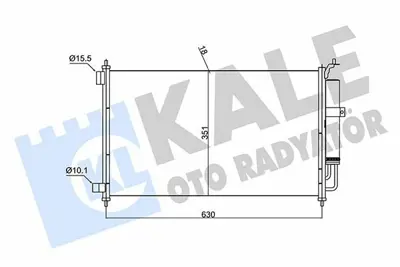 KALE 382520 Klima Radyatörü 92100-AX800