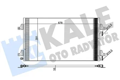 KALE 382600 Klima Radyatörü 8200332852