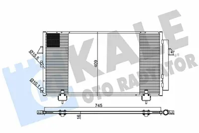 KALE 383400 Klima Radyatörü 88460-42070