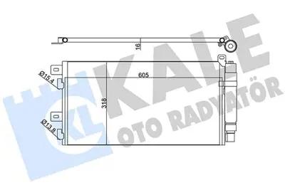 KALE 384700 Klima Radyatoru Mını R50 R53 02>06 R52 04>07 64531490572