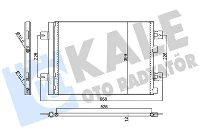 KALE 389300 Klima Radyatoru (Kondanser) Dacia Duster Logan Ii Sandero Ii Lodgy 1.2 1.4 1.5 Dci 1.6 8200741257