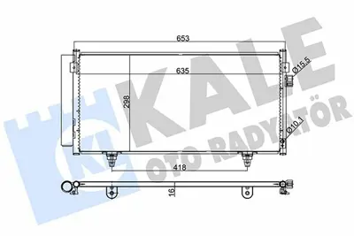 KALE 389500 Klima Radyatoru Forester 2,0 2008-2013 Impreza 2012-2016 Xv 2012-> 73210SC012