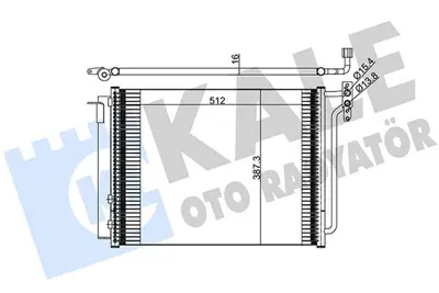 KALE 390900 Klima Radyatoru Bmw M54 M57 N  X5 E53 8381543