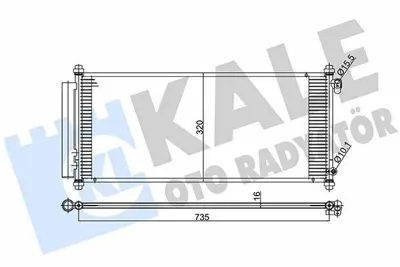 KALE 392000 Klima Radyatoru Jazz Ii 02>08 Otomatik (755×330×16) 80110SAA013