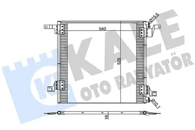 KALE 392600 Klima Radyatoru Ml-Class W163 98>05 A1638300170