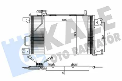 KALE 392900 Klima Radyatoru W203 02>07 Cl203 02>08 S203 03>07 C209 02>09 A209 03>10 A2035000854