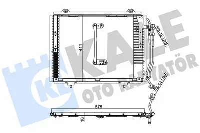 KALE 393000 Klima Radyatoru W202 95>00 S202 96>01 C208 97>02 A208 98>02 A2028300770