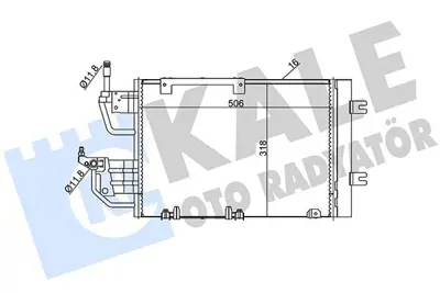 KALE 393500 Klima Radyatoru Astra H  09 Zafira B Z13dth A17dtr A17dtj Z19dt Z19dth Z20leh (520×331×12 93182213, 1850111, 13300339, 6850237, 13171592, 185011193182213, 850099, 93178961, 13129195, 1330339
