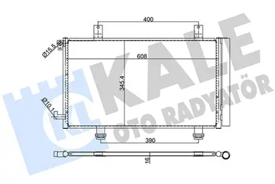 KALE 393900 Klima Radyatörü 95310-80J01