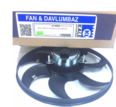 KALE 414000 Fan Motor Opel Astra F - Vectra A 200w 365mm 1341242, 1341271, 90442046, 90512980
