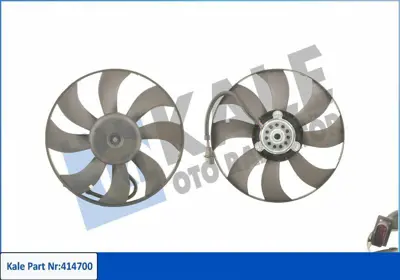 KALE 414700 Fan Motoru (250 - 60w 394mm) Cordoba Ibiza Iv Ibiza V Ibiza V  Fabia Roomster 6Q0959455N