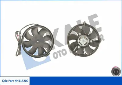 KALE 415200 Klima Fan Motoru 280mm 300 W Audı A4 A6 A8 Passat Sharan Adr 97>05 4B0959455, 4D0805571, 4D0805571D, 4D0805571F, 4D0805571G, 4D1823029A, 4D2823029A, 7M0959455G, 7M0959455M, 8D0959455C