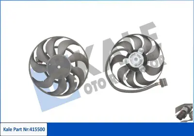 KALE 415500 Fan Motoru (150 - 60w 290mm) Golf Iv 98>06 Bora 99>05 Polo - Classic 04>08 A3 97>03 Tt 99>06 Cordoba 03>09 Ibiza 02>10 Leon 00>06 Toledo 99>04 Fabia 00>08 Octavia 97>11 1J0959455M