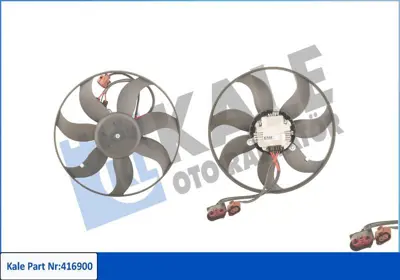 KALE 416900 Fan Motoru (Buyuk Olan 300w 363mm) Caddy 04>11 Eos 06>11 Golf V Vı 04>13 Jetta 06>08 Passat 06>11 Cc 1K0959455DL, 1K0959455DT, 1K0959455FE, 1K0959455FJ, 1K0959455CQ, 1K0959455N, 1K0959455FQ, 1K0121207AD, 1K0121205J, 1K0121205AB