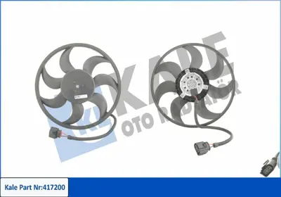 KALE 417200 Fan Motoru Transporter T5 1 9tdi 2 5tdi (Buyuk Olan 450w 420mm) Axb Axc Axd 03>10 7H0959455A
