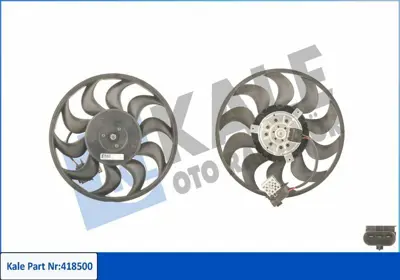 KALE 418500 Radyator Fan Motoru (Komple) Astra H Zafira B 280w 315mm 24467444, 6341172
