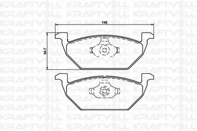 KRAFTVOLL 07010014 Fren Balatası On Golf Iv 97> Bora 98> Polo V 09> Polo Iv 01> Jetta Iv 10> Beetle 11> Up 11> Lt28-35  JZW698151A, 1JE698151B, 1J0615115, 1J0698151, 1J0698151A, 1J0698151B, 1J0698151C, 1J0698151H, 1J0698151J, 1S0698151