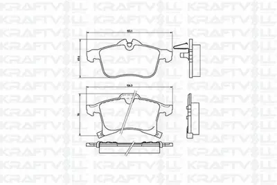 KRAFTVOLL 07010036 Fren Balatasi On Berlingo Ii Partner Ii P1007 C2 C3 Ii C4 Xsara Picasso P207 C3 Iii Ds3 C3 Picasso P301 Celysee P208 P2008 C4 Cactus 1605252, 1605177, 1605099, 1605080, 95514416, 93192578, 93176429, 93176115, 1605998, 1605992
