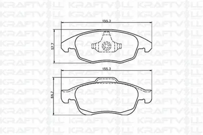 KRAFTVOLL 07010038 Fren Balatasi On Caddy Altea 04>15 Golf V Vi A3 Octavia 04>13 Jetta 06>11 Leon 06>13 Toledo 05>09 Yeti 10>18 1623816280, 425361, 4254C0, 425412, 425413, 425425, E172295, 425465, 1611838580, 1617272980