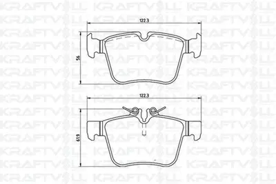 KRAFTVOLL 07010069 Fren Balatası Arka C-Class W205 14> S205 14> C205 15> A205 16> 84201320, 84201420, 8V0698451G, A0004203602, A0004208200, A0084201320, A0084201420, 4203602, 4208200, 4209403