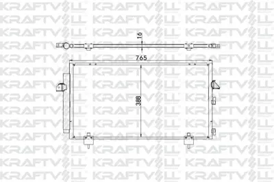 KRAFTVOLL 08060002 Klima Radyatoru Toyota Rav 4 Iı 00-05 (745×410×16) 8846042090, 8846042060, 8846042080, 8846042070, 8153019, 8FC351302111, 8FC351307201, 8FC351318711, 88460AZ031, 8FC351343371