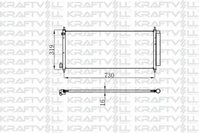 KRAFTVOLL 08060009 Klima Radyatoru Jazz Iı 02>08 Otomatık (755×330×16) 80110SAA013, 8193014, 8FC351319211, 940051, 80110SAA003, 80110SAA305, 80110SAAJ01, 80110SAAJ1, 8193008, 8FC351302221