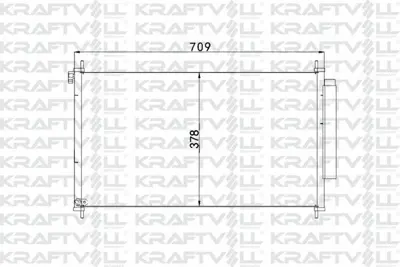 KRAFTVOLL 08060020 Klima Radyatoru Honda Crv 2.2 2.4 2012> 80110T0AA01, 80110T1GG01, 80110T1GG02, DCN40013, 8193021, 940354
