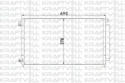 KRAFTVOLL 08060021 Klima Radyatoru (Kondanser) Accord 2,0 03-> 80110S6DG01, 80110SEA003, 80110SEA013, 80110SSTE01, A0180SED0031, 80110SDPA61, A0110SEA0032, A0110SEA01301, A0110SEA0130, 403712S1541