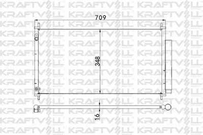KRAFTVOLL 08060023 Klima Radyatoru Honda Cıvıc 2012> 80110TV0E01, 80110TV1E01, 940446, 4477508980, 80100TV1E013M1, MF4477508980