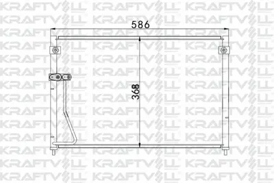 KRAFTVOLL 08060034 Klima Radyatoru  626 V 570×358×18 GE4T61480B, GE9E61480A, GE4T61480A, GE9E61480B, GE4T61480, L4800GE4TB, L4800GE47B, G4T61480A, GEAT61480B, GEAT61480A