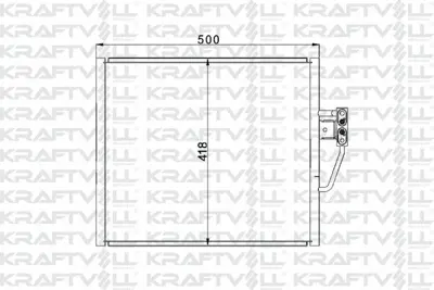 KRAFTVOLL 08060078 Klima Radyatoru Bmw M51 M52 M62 E39 96>04 64538391647, 8391647, 64538383924, 64538378439, 64538373924, 64538372979, 64538391126, 8391126, 8378439, 8373924