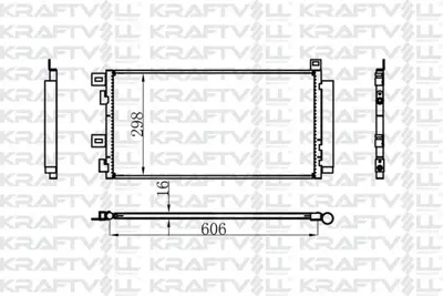 KRAFTVOLL 08060090 Klima Radyatoru Mını R50 R53 02>06 R52 04>07 64531490572, 1490572, CA1254, 8022025, 8FC351300641, 8FC351300644, 770M01, 94591, 35481, 64531490501