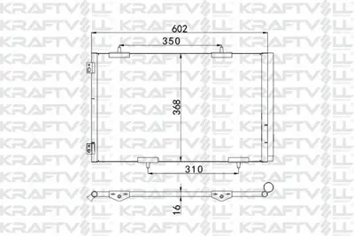 KRAFTVOLL 08060097 Klima Radyatoru 301 C-Elysee 1.2 Vtı 1.6vtı 1.6hdı Euro5 9674994280, 96749942, DCN21030, 8033036, 940333, 350066, 9688473680, 5P437000V, 94671C01