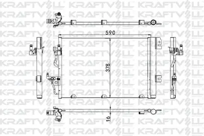 KRAFTVOLL 08060103 Klima Radyatoru Astra H Zafıra B Duz Ve Easytronıc Sanzıman (590×380×16) 93178958, 1850096, 13129192, 52400555, 1850097, 93178959, 13129129, 185009693178958, 817839, 850096
