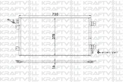 KRAFTVOLL 08060106 Klima Radyatoru Movano 1.9 Dtı 98>01 Master Iı 2.5 Dcı 03> 93179746, 9109424, 7701057122, 4415071, 4401424, 2765000QAN, 8200332851, 7701052120, 7701049664, 4403216