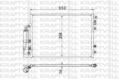 KRAFTVOLL 08060110 Klima Radyatoru Renault Kangoo 1.2 1.5 Dcı 1.6 1.9 Dcı 97> 8200221132, 8200708130, 8200221131, 2765000Q0G, 2765000QAM, 8660002515, 7700301253, 7700428083, 7700483083, 8200024038