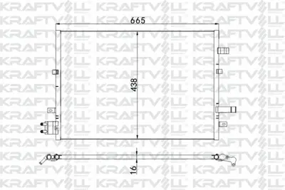 KRAFTVOLL 08060118 Klima Radyatoru   Mondeo Iıı 2.0tdcı - 2.2tdcı 00>07 1226113, 1232654, 1222758, 2S7H19E908AB, 2S7H19E908AC, 2S7H19E908AD, 1671716, ME2S7H19E908AD, 2S7H9E908AB, 2S7H9E908AC