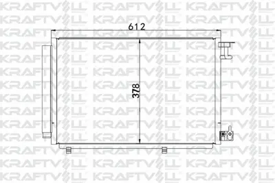 KRAFTVOLL 08060120 Klima Radyatoru Fıesta Vı 1.25 - 1.4 16v - 1.4tdcı 08  > 1513108, 1526277, 8V5119710BB, 8V5119710BD, 1521951, 1787029, 8V5119710BC, 1787028, 15219521, 6009976