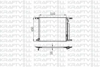 KRAFTVOLL 08060138 Klima Radyatoru Aveo 1.2 (515×428×16) 94838817, 94838818, 94838819, 95227757, 95227758, 96802950, 96878657, P94838818, P96802950, P95227758