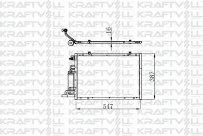 KRAFTVOLL 08060161 Klima Radyatoru Fıesta Vı 1.25 16v - 1.4tdcı - 1.4 16v - 1.6 16v 08  > B Max 1.5tdcı - 1.6tcı 12  > 1756414, AV1119710DA, 1822536, 1822538, 2000679, 2001182, 8053039, 8FC351000411, 940286, 1756414A