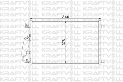 KRAFTVOLL 08060192 Klima Radyatoru (Kondanser) Qashqaı (643x377x16) 92100JD000, 92100JD00A, 92100JD20A, 92100JD200, CA1516, 8213034, 940038, 92100JB191, 92100JE30A