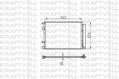 KRAFTVOLL 08060232 Klima Radyatoru Accent Blue 1.6 Crdı 2011-> 976061R300, 976061V300, 940425, 8333042