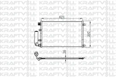 KRAFTVOLL 08060236 Klima Radyatoru (Kondanser) Qashqaı (643×377×16) 92100JD000, 92100JD00A, 92100JD200, 92100JD20A, CA1516, 8213034, 940038, 92100JB191, 92100JE30A